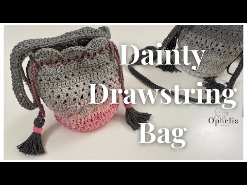 Видео: Мастер-класс по вязанию крючком сумки на завязке // Изящная сумка на завязке // 1 проект «Хлопков...