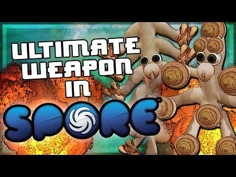 Видео: Создание самого мощного оружия в Spore.