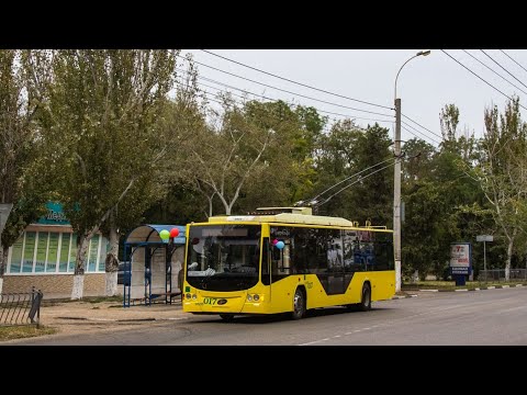 Видео: Троллейбус ВМЗ 5298.01 "Авангард" 2014 г.в. #017, маршрут 1 (Хлебозавод-Горбольница #1) (160)