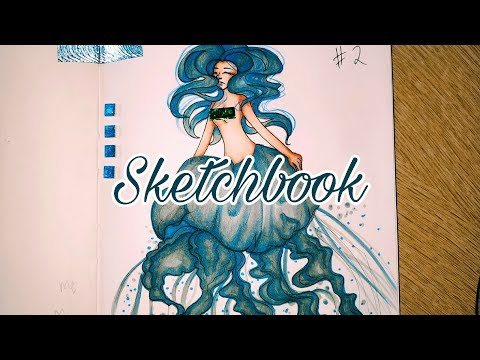 Видео: Маркерный Скетчбук/ Немного МерМея и Криппипасты