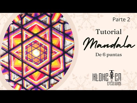 Видео: Шестиконечная МАНДАЛА ✨ ЦВЕТОК ЖИЗНИ версия! Шаг за шагом! средний уровень 💖 ЧАСТЬ 2