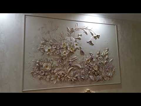 Видео: Скульптурная картина с орхидеями