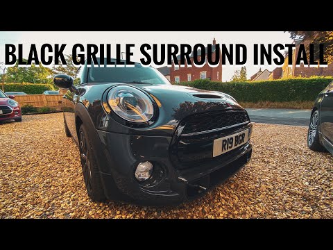 Видео: Установка оригинальной черной решетки радиатора MINI F56