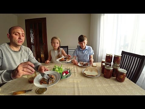 Видео: Офигенная скумбрия в томате//Белорусский автоклав