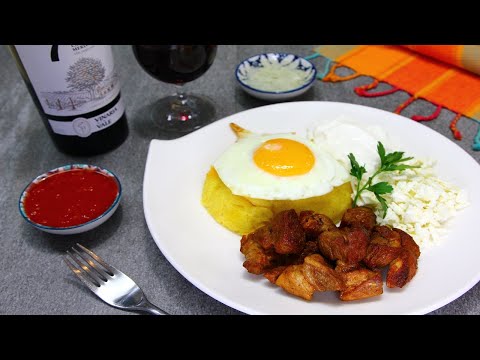 Видео: Качамак с пръжки от свинско месо