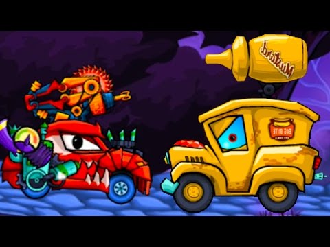Видео: Car Eats Car 2 #3 Красная машинка против горчицы в Хищных машинах 2. Машина ест машину с Кидом #КИД