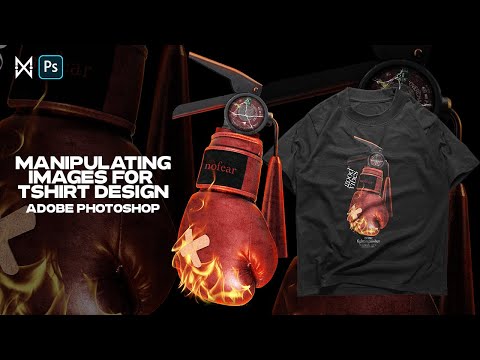 Видео: Манипулирование изображениями для дизайна футболок уличной одежды | Фотошоп Процесс Дизайн