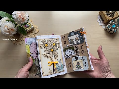 Видео: Скрапбукинг Летний блокнот №4