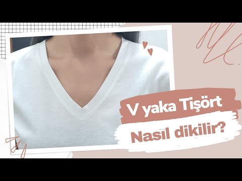 Видео: Пошив футболки без выкройки с V-образным вырезом! - Как сшить легкую футболку с V-образным вырезом?