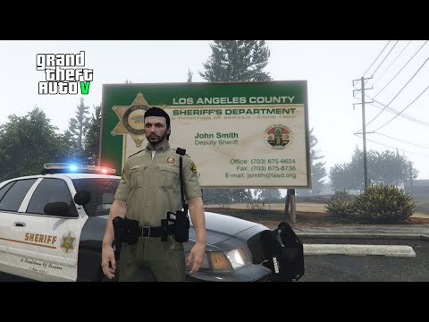 Видео: Служба в департаменте шерифа Лос Сантоса | LSPDFR | Grand Theft Auto 5 | Без голоса