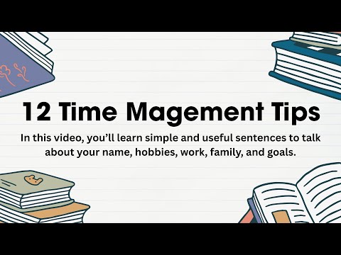 Видео: 12 советов по управлению временем || Лучшие советы по управлению временем || Оцененный читатель |...