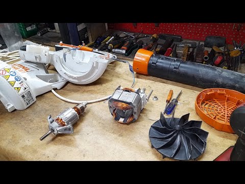 Видео: Разбор электрической воздуходувки Stihl SHE 81, замена крыльчатки и подшипников