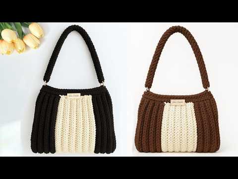 Видео: Красивая и очень простая в вязании крючком сумка | Подходит для начинающих