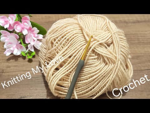 Видео: Вау🎉 это очень приятно! Я рекомендую вам попробовать этот уникальный стиль вязания крючком.