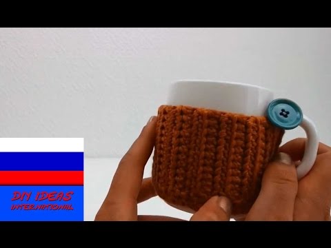 Видео: Шуба для кружки вязание крючком