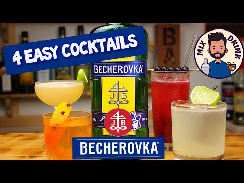 Видео: bitter Becherovka и лучшие коктейли с ним, Бехеровка биттер на 2000 подписчиков