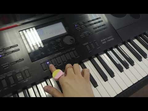 Видео: Casio wk-7600. Сохранение настроек в банки памяти