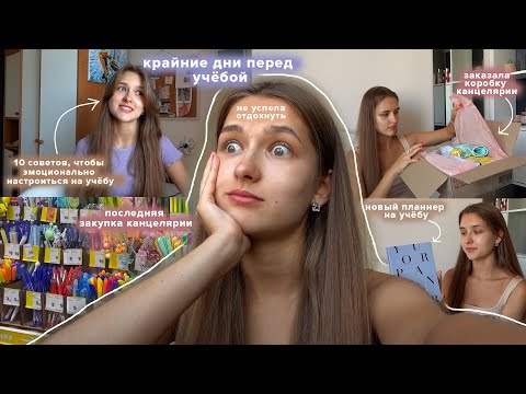 Видео: Back to school: Последние дни перед учёбой, Новая канцелярия, Полезные советы на учёбу