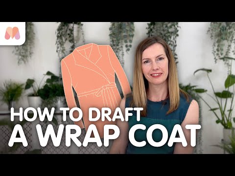 Видео: Как построить пальто-халат | Учебное пособие по выкройке