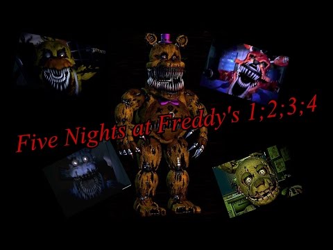 Видео: Мурашки. Страх. Жесть/4-е части Five Nights at Freddy's (1;2;3;4)