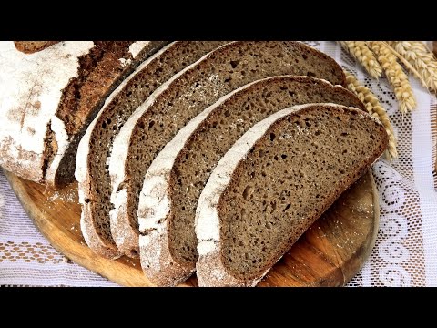 Видео: Ржано- пшеничный подовый хлеб на ржаной закваске 🌾🍞