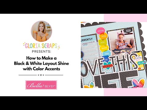 Видео: Как сделать черно-белый макет ярче с помощью цветовых акцентов