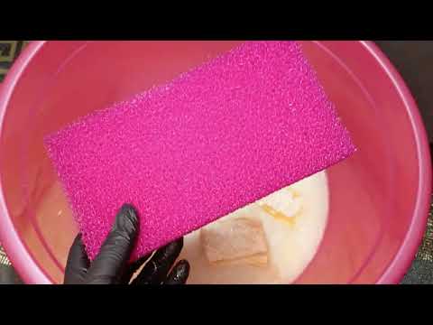 Видео: РАЗМОКШИЕ🖤 ASMR BLACK PINK 🧼SPONGE 😎👀🖤🖤🖤