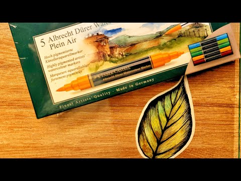 Видео: 🎨Акварельные маркеры Faber-Castell Albrecht Durer, что это? #fabercastell #творчество #art #акварель