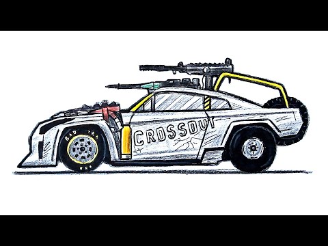 Видео: Как нарисовать машину Зомби Апокалипсиса