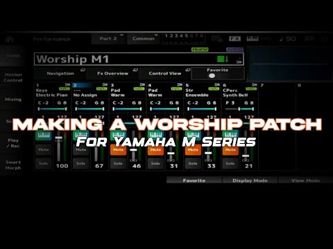 Видео: Создание патча «Gospel Worship» на клавиатуре Yamaha MODX M