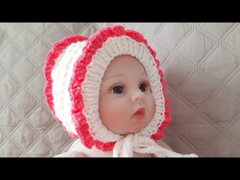 Видео: ШАПОЧКА-ЧЕПЧИК СПИЦАМИ ДЛЯ НОВОРОЖДЁННЫХ