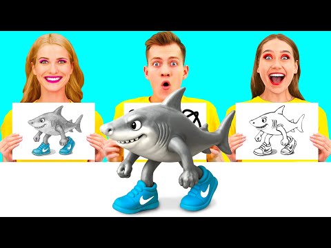 Видео: Кто Лучше Нарисует Предмет, Получит Его | Смешные Cитуации от DuKoDu Challenge