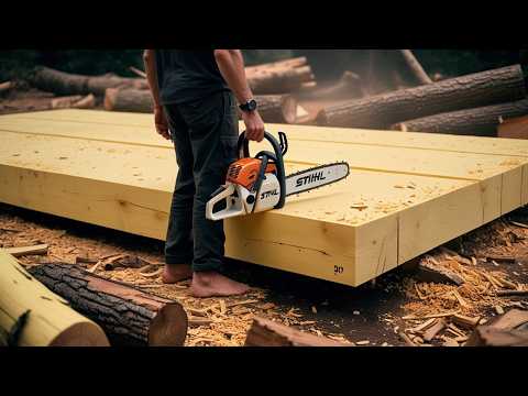 Видео: ВНИМАНИЕ! Не совершайте эту ОШИБКУ при превращении стволов деревьев в столы.