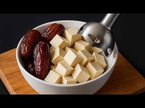 Видео: Смешайте тофу и финики. Протеиновый завтрак за 15 минут. Здоровый веганский рецепт!