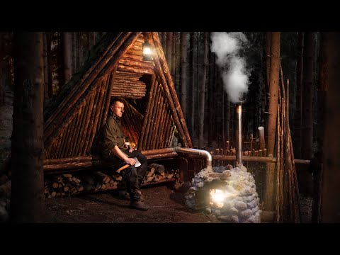 Видео: Asbjorn Bushcraft: Уличная Каменная печь с Воздушной Системой Отопления