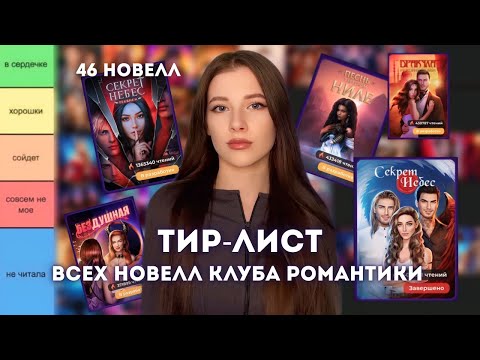 Видео: РЕЙТИНГ ВСЕХ 46 НОВЕЛЛ КЛУБА РОМАНТИКИ // ОТ ХУДШИХ К ЛУЧШИМ // Обсуждение