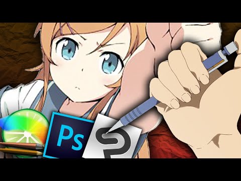 Видео: Рисование Аниме с Нуля