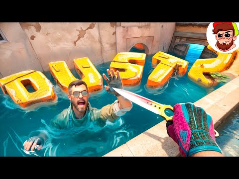 Видео: Затопленный, Ночной, Отзеркаленный  Dust 2 ( CS2 Mods )