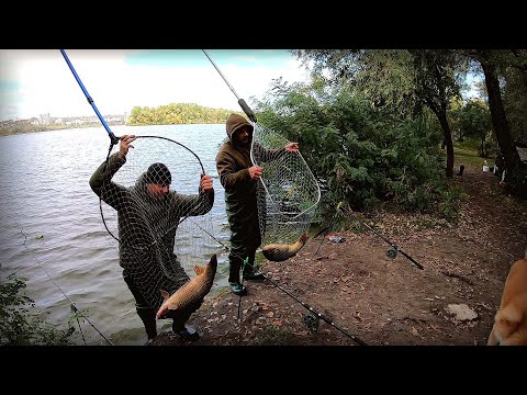 Видео: Сильний вітер, хлодно! Рибалка на Здоровених Риб на Дніпрі !!!