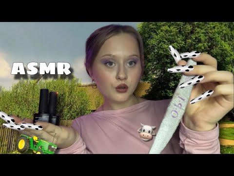 Видео: АСМР | РАЗГОВОРЧИВЫЙ мастер МАНИКЮРА из СЕЛА СДЕЛАЕТ тебе НОГТИ 💅 🐮