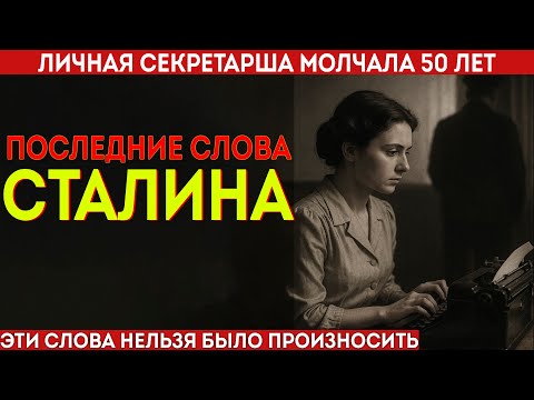 Видео: Личная Секретарша СТАЛИНА спустя 50 лет нарушила молчание. Правда раскрыта