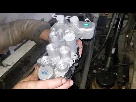 Видео: Renault Magnum Замена 4х контурного крана!