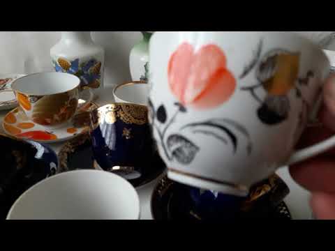 Видео: Фарфор.СССР. ЛФЗ. ЧАйные пары. 👍🏻👍🏻👍🏻💥💥💥