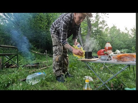 Видео: СУТОЧНЫЙ ПОХОД С ПАЛАТКОЙ НА ОСТРОВ. КАБАНЫ ПУГАЛИ ВСЮ НОЧЬ.