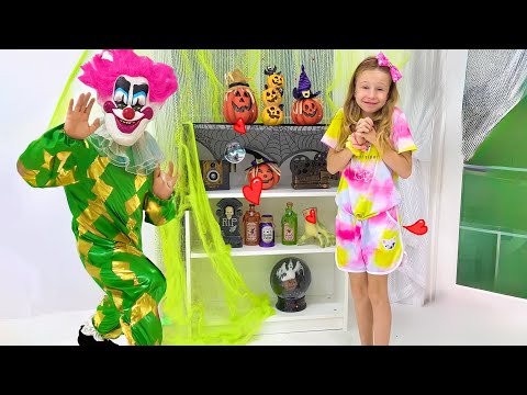 Видео: Настя и папа устроили шопинг на Хэллоуин