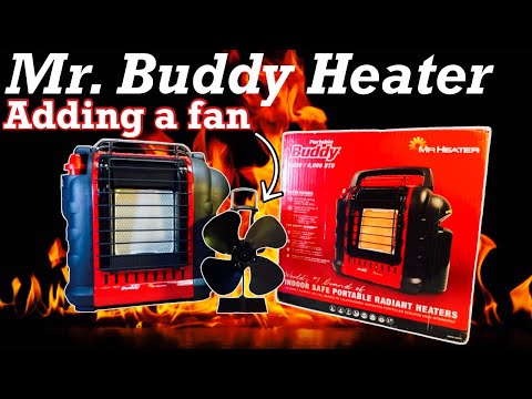 Видео: Переносной обогреватель Mr Buddy. УСТАНОВКА ВЕНТИЛЯТОРА!