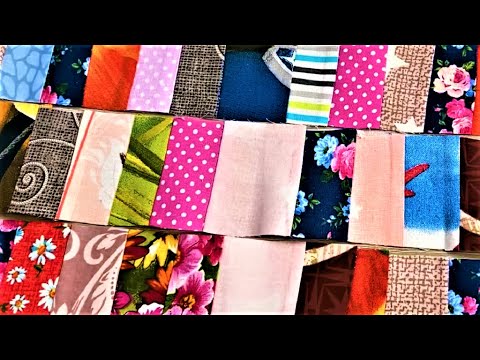 Видео: Вот до чего можно дойти, если долго шить мелкие лоскутки DIY Мастер класс