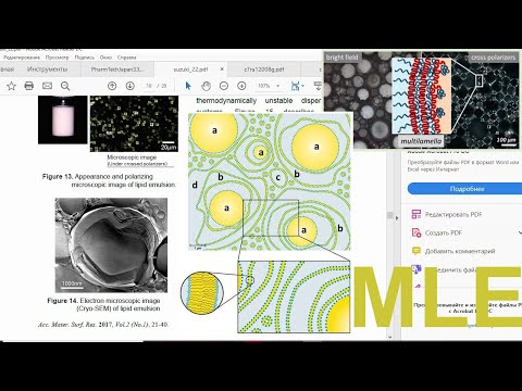 Видео: Ламеллярные и не очень эмульсии. MLE.