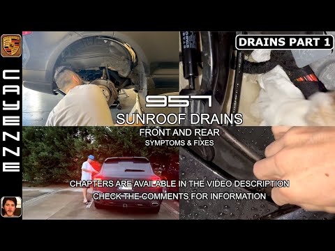 Видео: Водосточные желоба люка | Передние и задние | Симптомы и способы устранения | Porsche Cayenne (20...