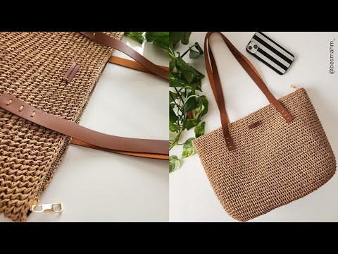 Видео: 🎉 Элегантная вязаная сумка с подкладкой | Идеально для повседневного использования!